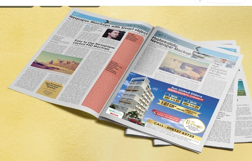 News paper ADs Design by SpinNest